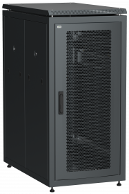 ITK Шкаф сетевой 19" LINEA N 24U 600х1000 мм перфорированные двери черный в Находке