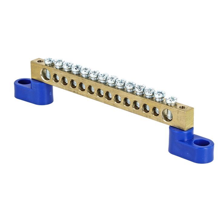 Шина EKF "N"нулевая 6х9мм 14 отверстий 2 изолятора в Находке