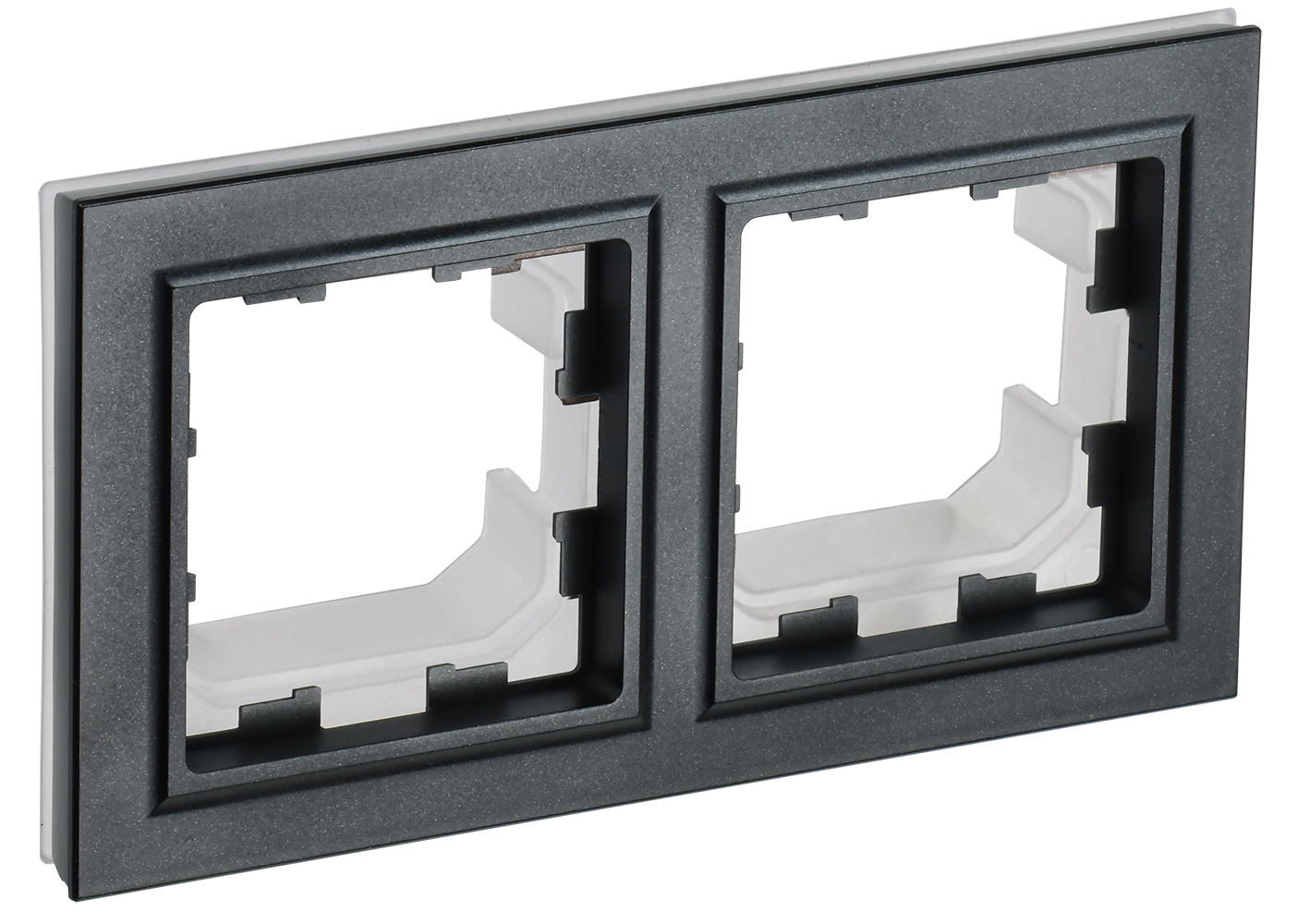 Рамка двойная IP44 BRITE IEK черная в Находке