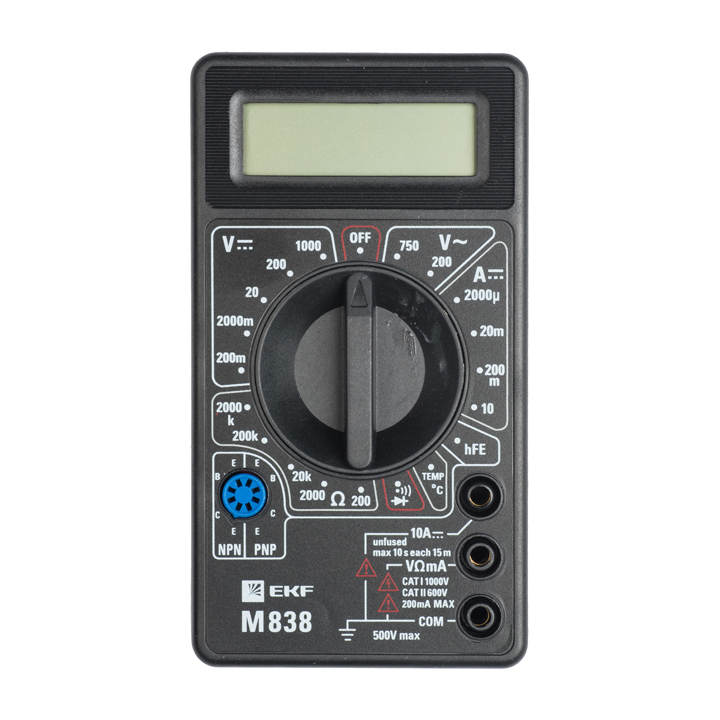 Мультиметр цифровой M838 EKF Master в Находке