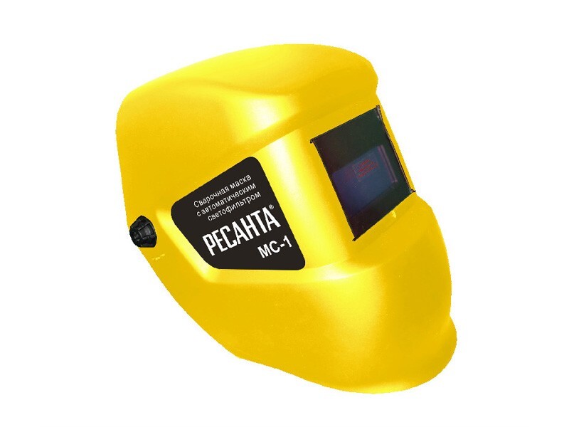 Сварочная маска МС-1 Ресанта (окно 92х42, регулировка чувствительности и задержки, время срабатывания 1,2 мс. режим шлифовка) в Находке
