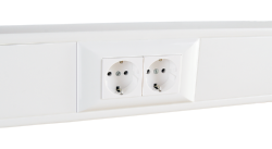 Суппорт с рамкой SPL на 2 поста (45х45) в профиль для кабель-каналов 100х50, 105х50 в Находке