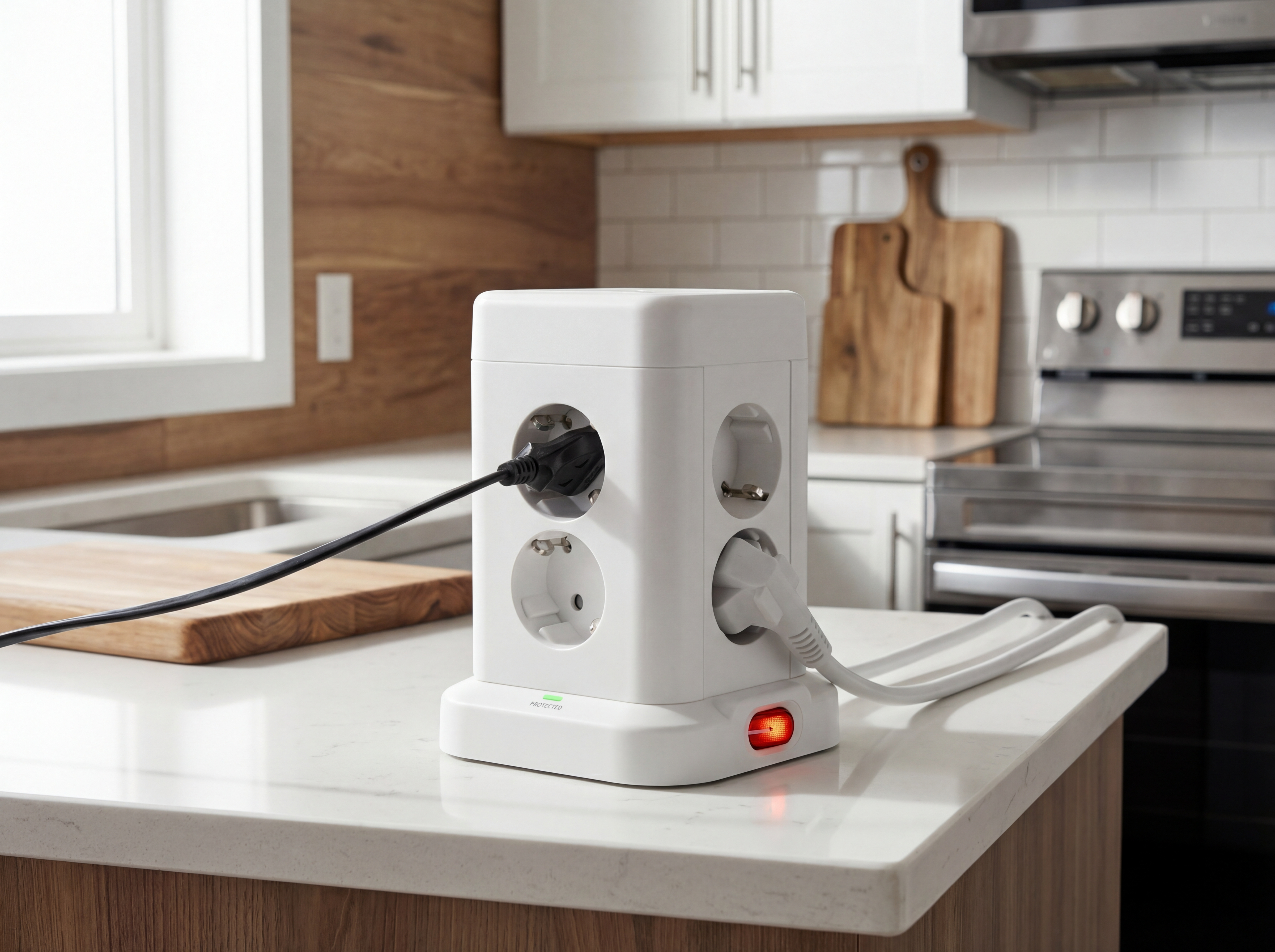 Удлинитель DOMINIC У08K 1,5м 3х1мм2 USB A+C 20Вт белый IEK в Находке