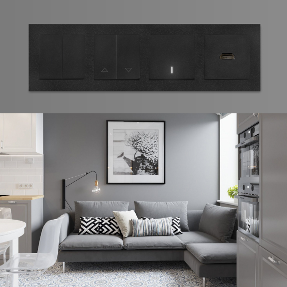 Розетки и выключатели серии BRITE IEK