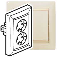 Розетка двойная VALENA Legrand с заземлением крем в Находке