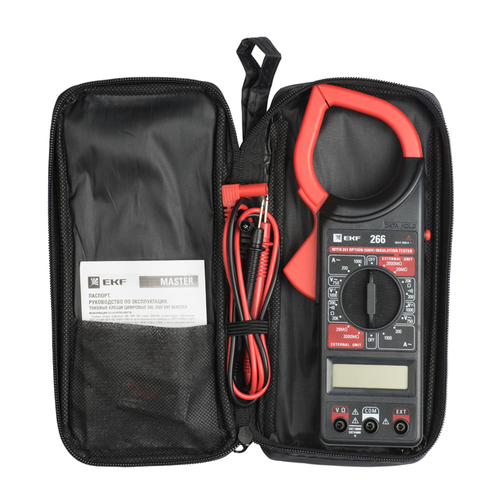 Токовые клещи цифровые 266 EKF Master в Находке