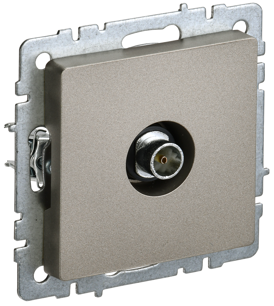 Розетка телевизионная оконечная BRITE IEK шампань в Находке