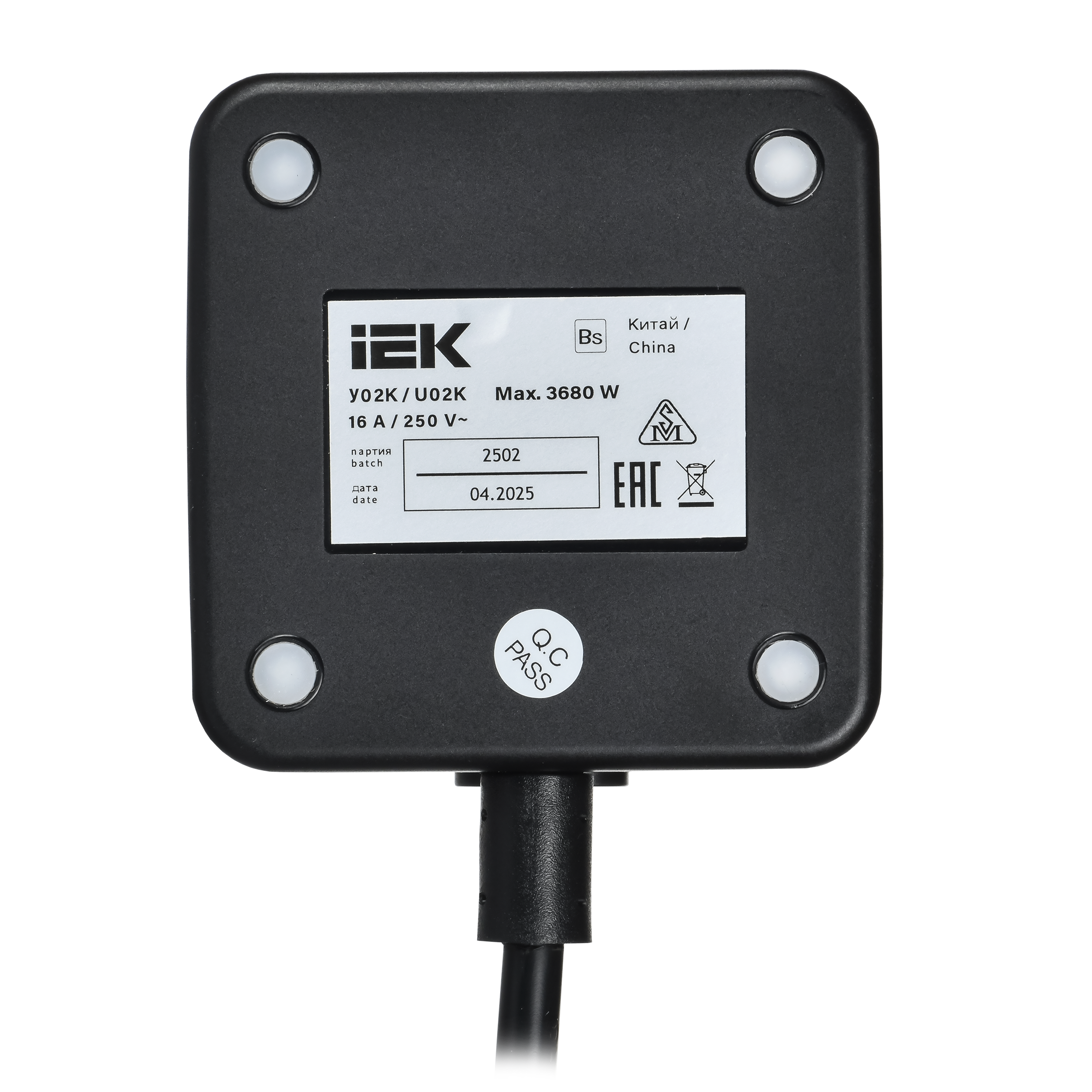 Удлинитель DOMINIC Qi10Вт У02К 1,3м 3х1мм2 USB A+C черный IEK в Находке