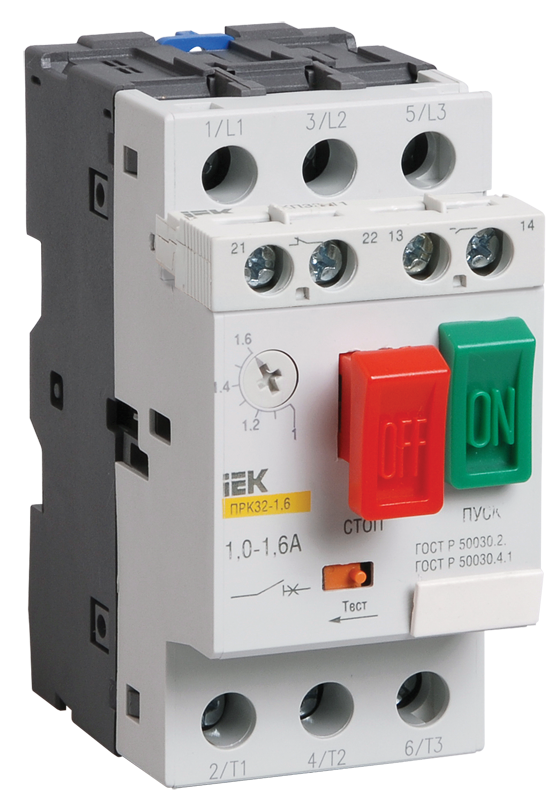 Пускатель ПРК32-10 In=10A Ir=6-10A Ue 660В IEK в Находке