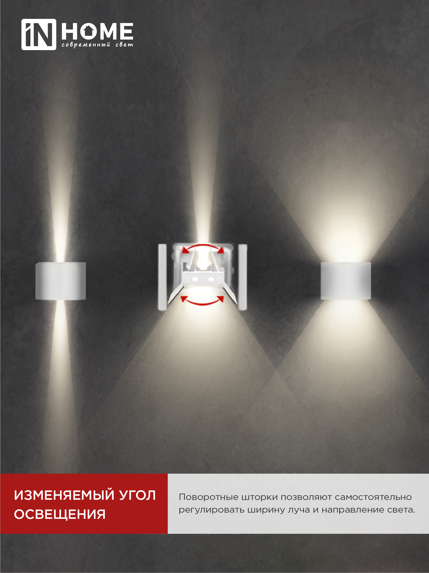 Светильник уличный светодиодный ДБУ DOT-R15W 15Вт 3000К IP54 круглый белый IN HOME в Находке