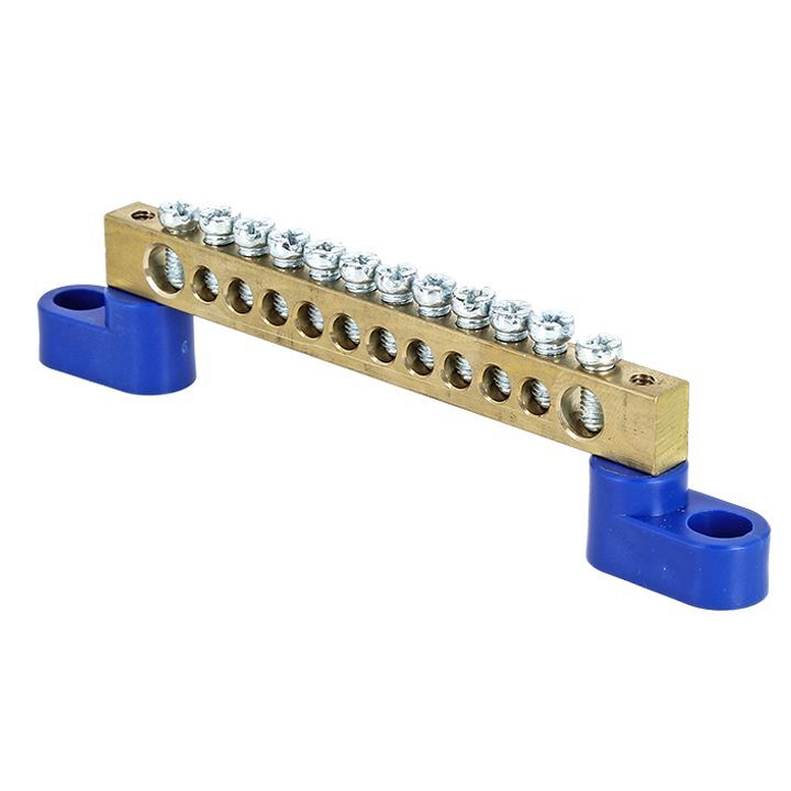 Шина EKF "N"нулевая 6х9мм 12 отверстий 2 изолятора в Находке