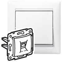 Розетка телефонная VALENA Legrand белая в Находке