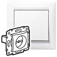 Розетка одинарная VALENA Legrand белая в Находке