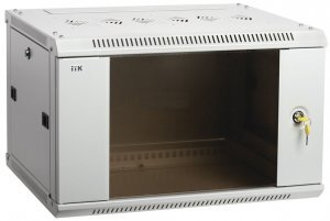ITK Шкаф LINEA WE 6U 550x350мм дверь стекло серый в Находке