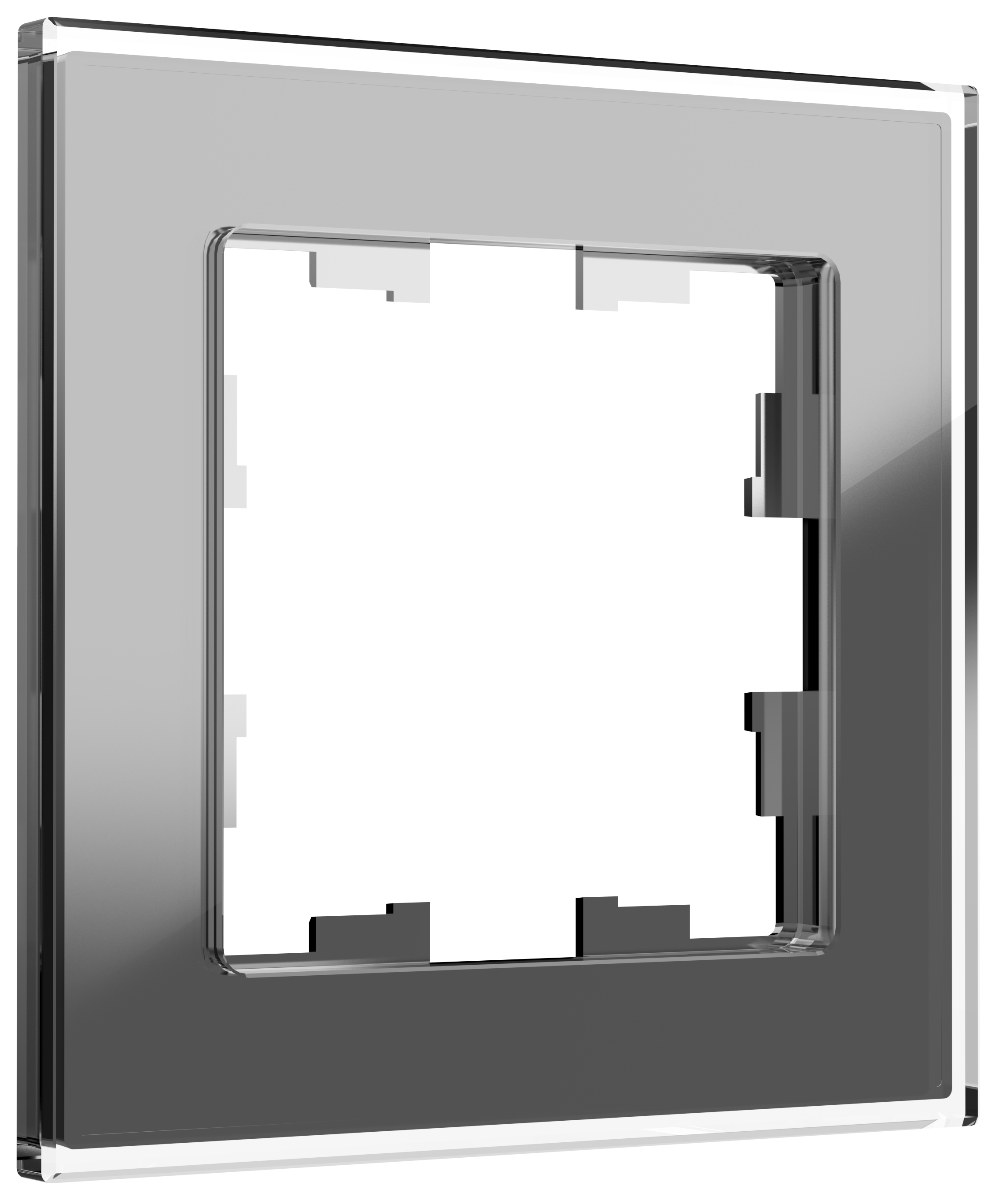 Рамка одинарная BRITE IEK стекло серая в Находке