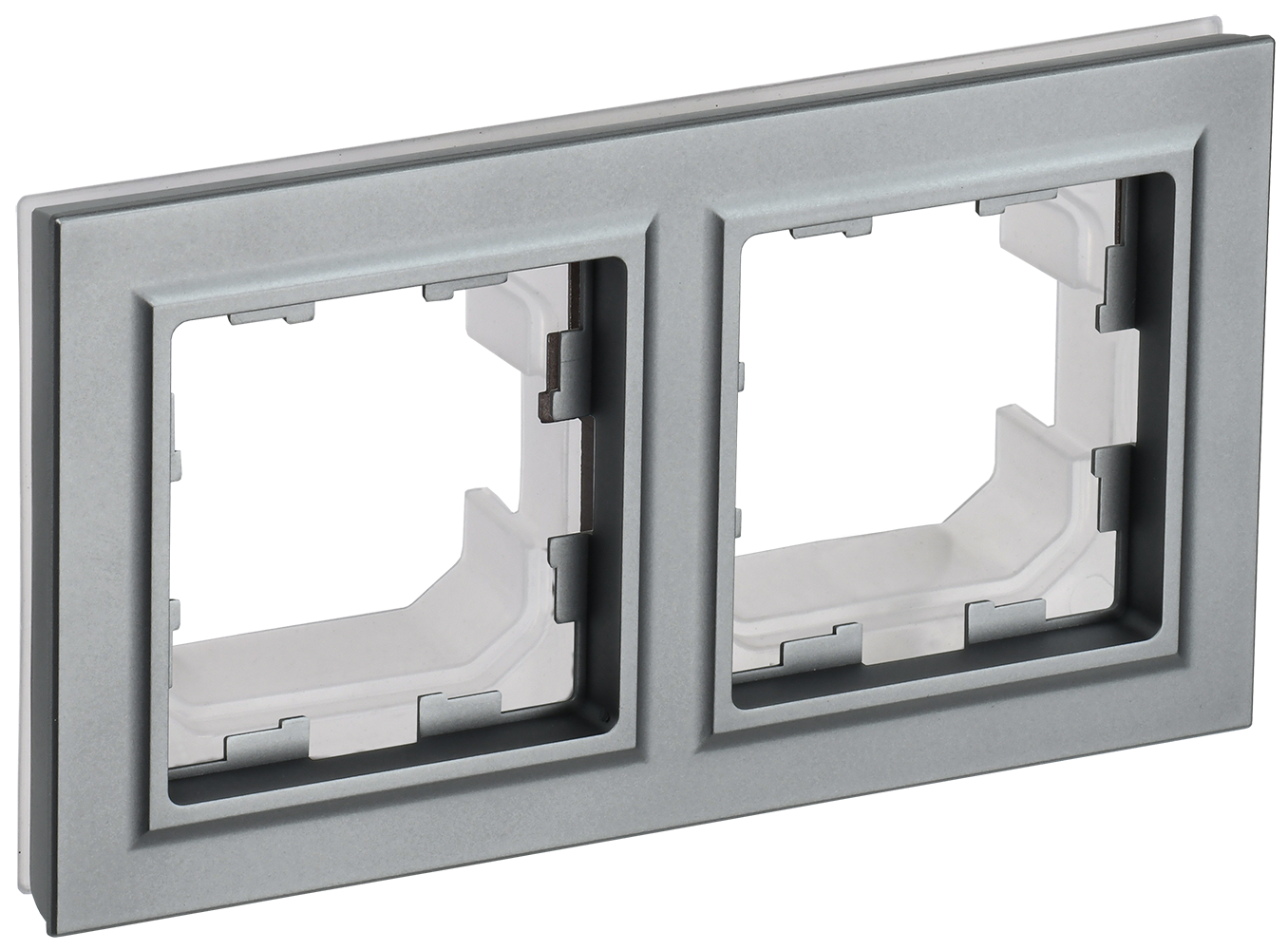 Рамка двойная IP44 BRITE IEK сталь в Находке