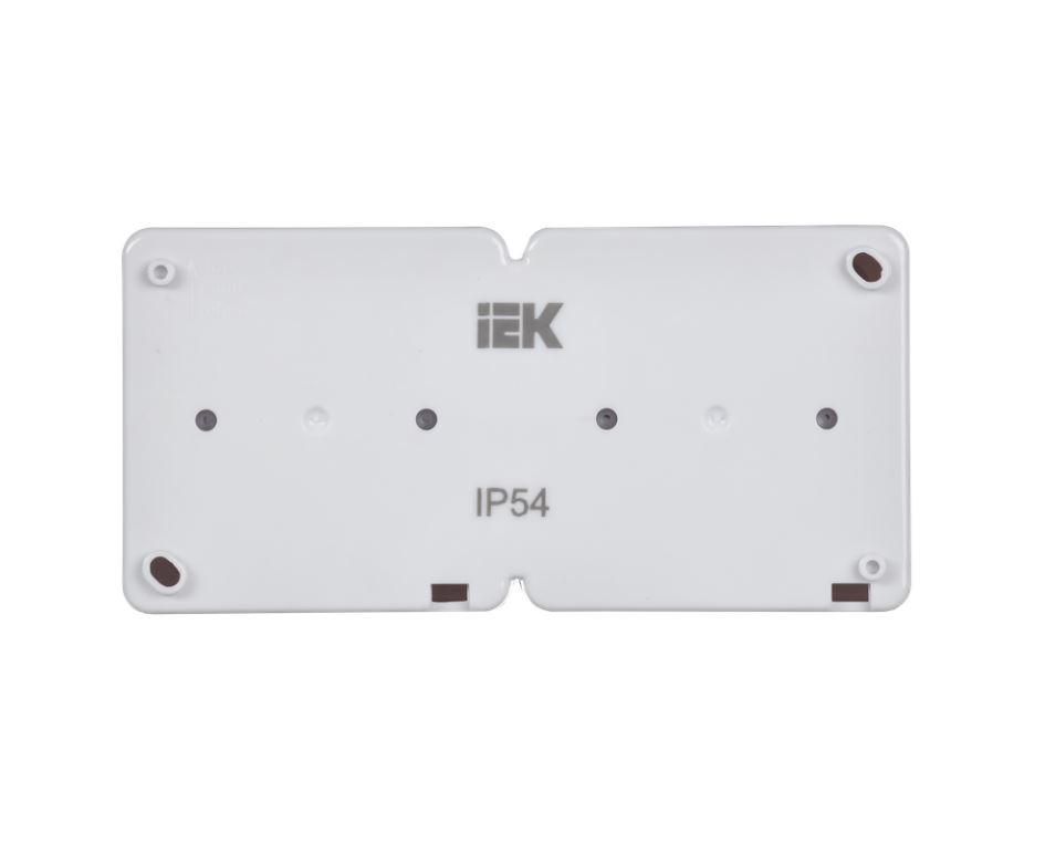 Розетка двойная ГЕРМЕС PLUS IEK с заземлением накладная IP54 дымчатая крышка в Находке