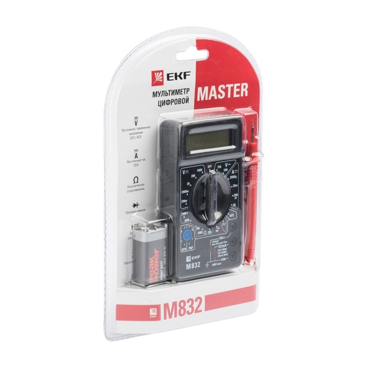 Мультиметр цифровой M832 EKF Master в Находке