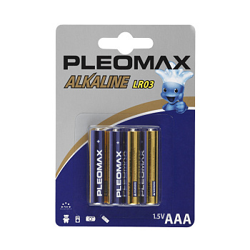 Батарейки ААА Pleomax LR03-4BL (4шт) в Находке