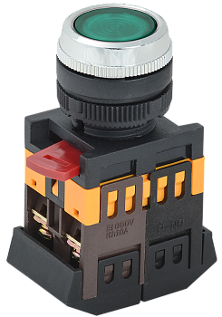 Кнопка ABLFS-22 зеленый d22мм неон 240В 1з+1р IEK в Находке