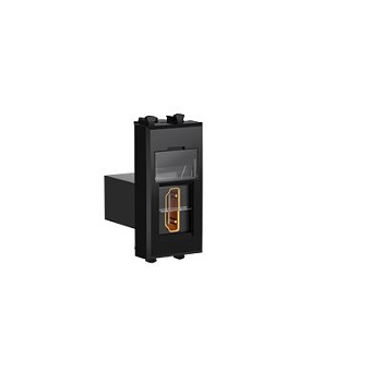 HDMI розетка модульная, тип А-А, Avanti "Черный квадрат", 1 модуль DKC в Находке