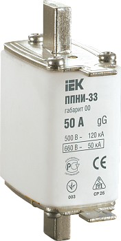 Плавкая вставка предохранителя ППНИ-33, габарит 00С, 12А IEK в Находке