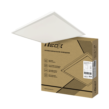 Панель светодиодная встраиваемая ДВО-PRO 7540-ОПАЛ 75Вт 4000К 100лм/Вт CRI80 IP40 595х595х30мм NEOX в Находке