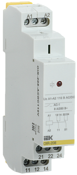 Реле промежуточное OIR 2 контакта 8А 110В AC/DC IEK в Находке