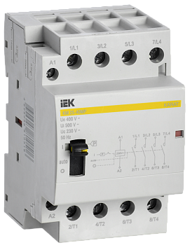 Контактор модульный с ручным управлением КМ25-40МР AC KARAT IEK в Находке