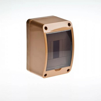 Щит распределительный навесной пластиковый ЩРН-П-4 модуля 140х90х85мм IP40 бук в Находке