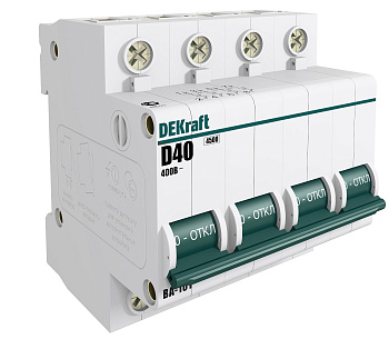 Автоматический выключатель DEKraft ВА-101 4P 32А 4,5кА характеристика С в Находке