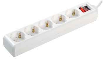 Удлинитель У05К-выключатель 5 мест 2P+PE/5метров 3х1мм2 16А/250 IEK в Находке