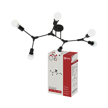 Люстра под лампу LOFT ARM-6E27-BL 6хЕ27 черный IN HOME в Находке