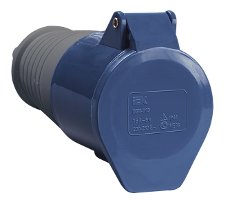 Розетка 213 переносная 2Р+РЕ 16А 220В IP44 IEK в Находке