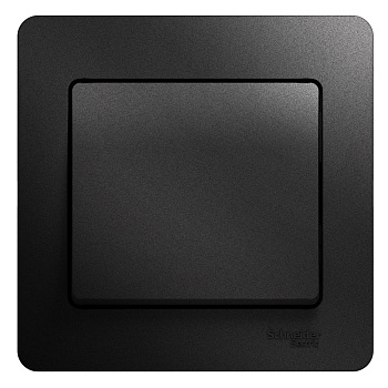 Выключатель одноклавишный Glossa SE антрацит в сборе в Находке