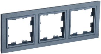 Рамка тройная BRITE IEK маренго в Находке