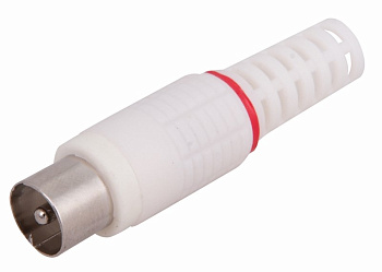 Штекер ТВ без пайки, белый PROCONNECT в Находке