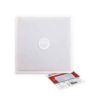 Светильник светодиодный СПБ-2Д-КВАДРАТ 20Вт 4000К 1400Лм 230мм с датчиком белый IN HOME в Находке