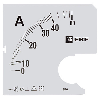 Шкала сменная для A961 40/5А-1,5 EKF PROxima в Находке