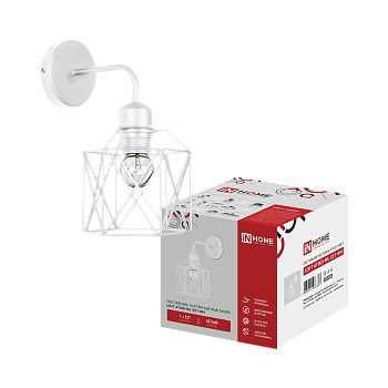 Светильник настенный под лампу LOFT ATIKO-WL-E27-WH Е27 белый IN HOME в Находке
