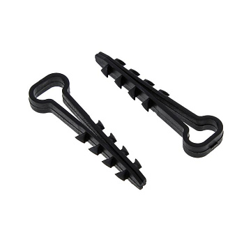 Дюбель-хомут для плоского кабеля (5-8мм) черный (100шт.) EKF PROxima в Находке