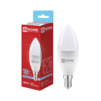 Лампа светодиодная LED-СВЕЧА-VC 18Вт 230В E14 6500K 1620Лм IN HOME в Находке