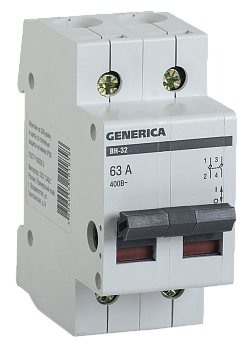 Выключатель нагрузки (мини-рубильник) ВН-32 2Р 63А GENERICA IEK в Находке