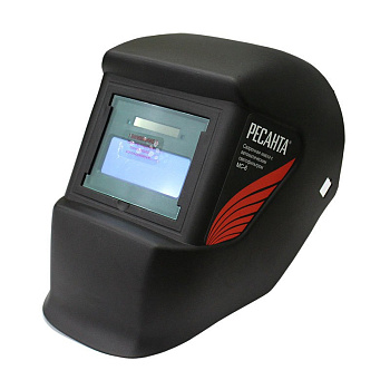 Сварочная маска МС-6 Ресанта (окно 90х35, автоматический светофильтр не регулируется, без коробки) в Находке