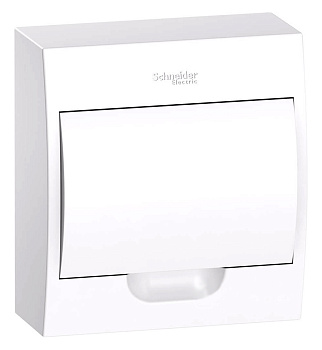 Щит распределительный навесной пластиковый с белой дверью City9 8 мод. 200х184х94 IP40 SE в Находке