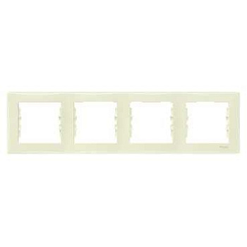 Рамка четырехместная SEDNA Schneider Electric крем в Находке