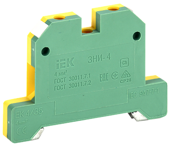 Зажим наборный IEK ЗНИ-4PEN 4мм2 (JXB-земля) в Находке