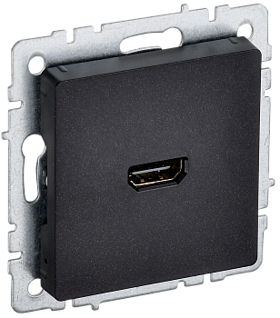 Розетка HDMI BRITE IEK черная в Находке