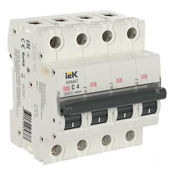 Автоматический выключатель M06N 4P 04А 6кА х-ка С ARMAT IEK в Находке