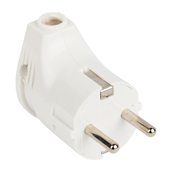 Вилка угловая с/з белая 16А 250В EKF в Находке